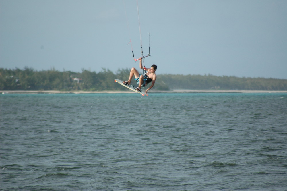 Kiten auf Mauritius