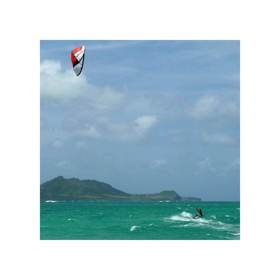 Kiter am Kailua Beach