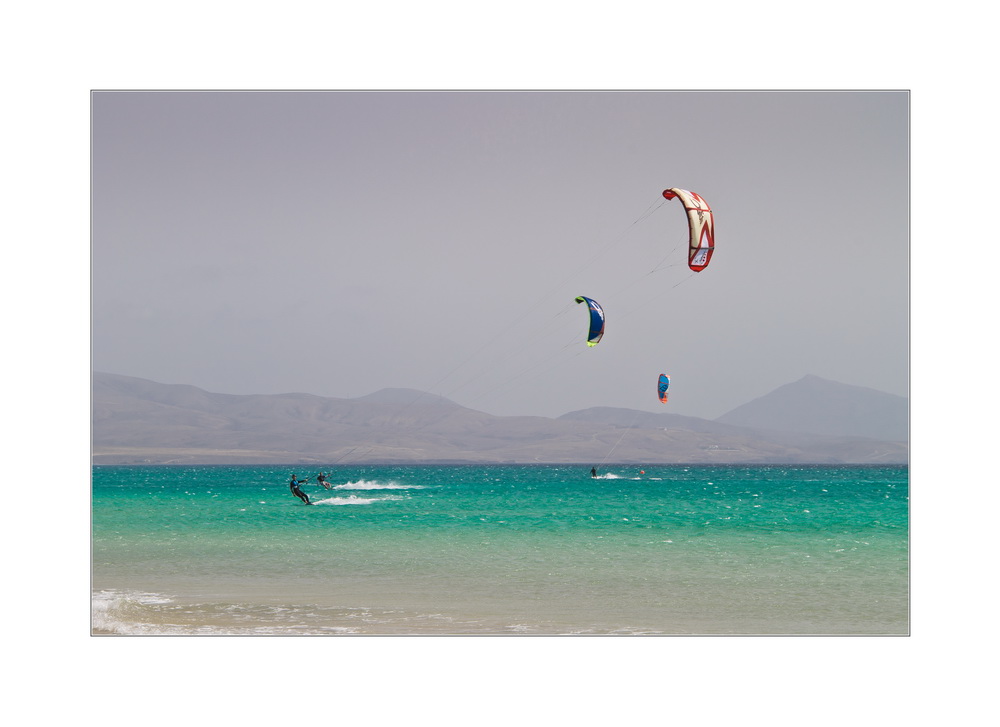 Kiter am Playa Paraiso