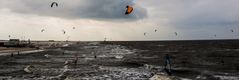 Kiter am Strand