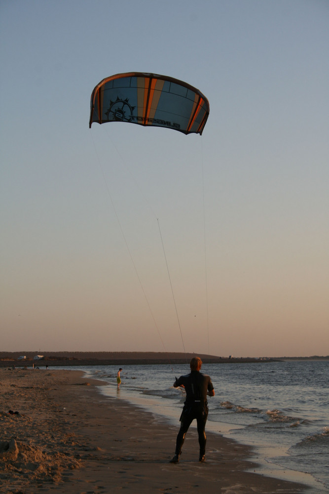 Kiter am Strand