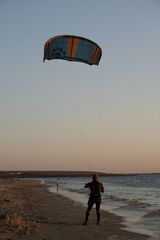 Kiter am Strand