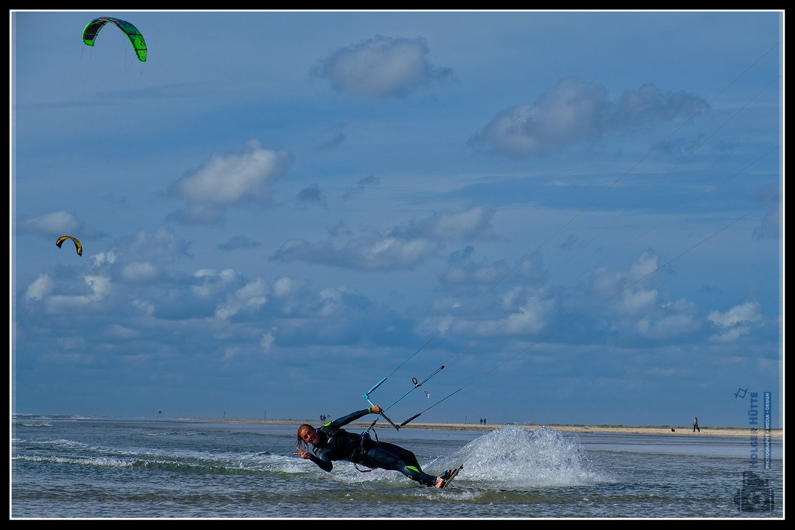 Kiter am Strand von Lakolk  (Römö)