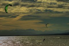 Kiter auf dem Ammersee