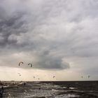 Kiter im Meer