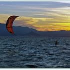 kitesurf al crepuscolo...