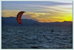 kitesurf al crepuscolo...