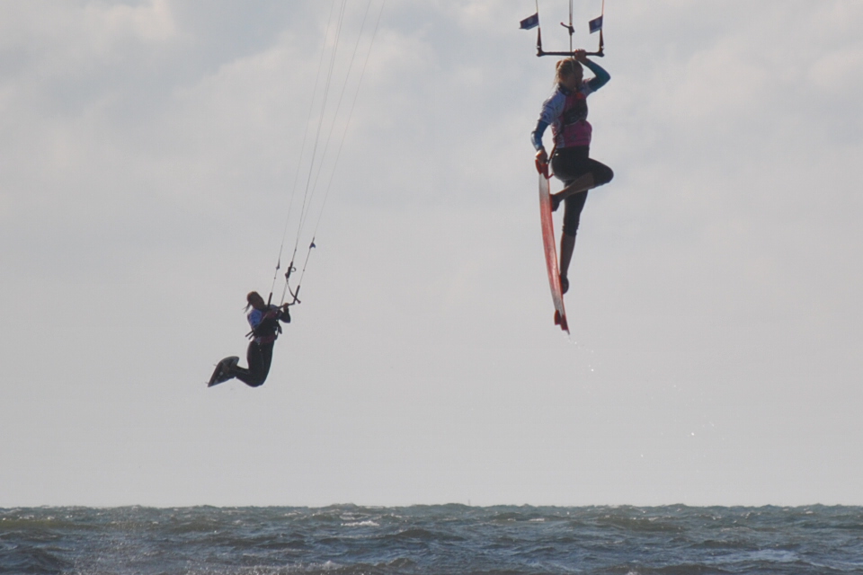 Kitesurfen am Strand