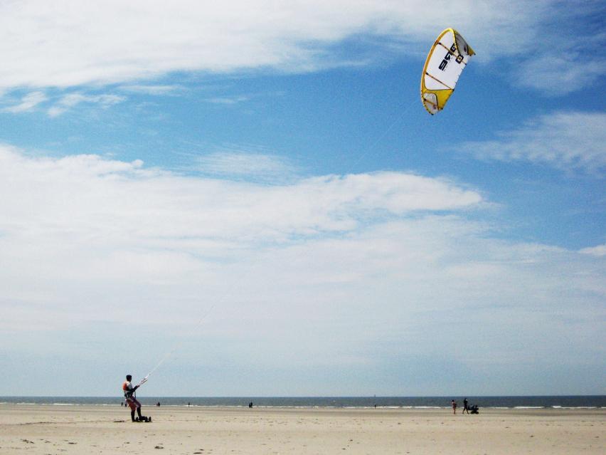 Kitesurfen aufn trockenen