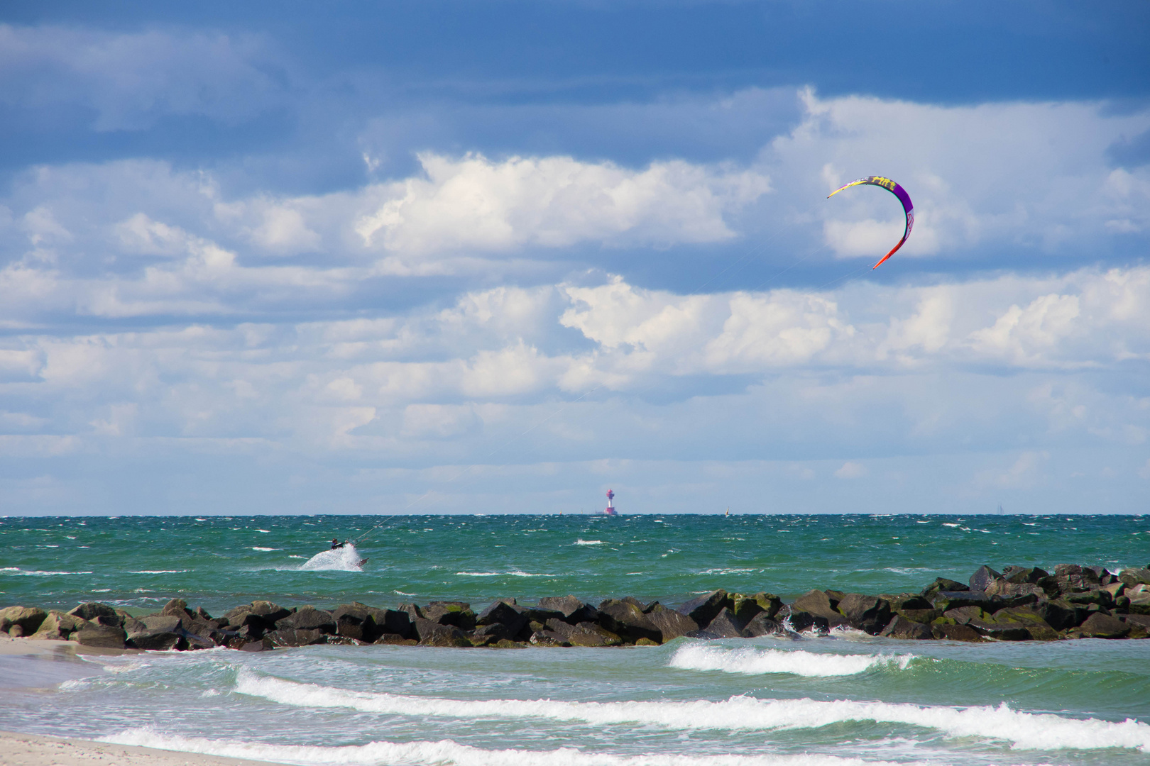 Kitesurfen in der Kieler Bucht