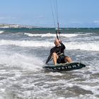 Kitesurfen mit Victor