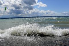 Kitesurfer am Bodensee