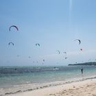 Kitesurfer am Bulabog Beach in Boracay