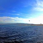 Kitesurfer am Goldenen Horn