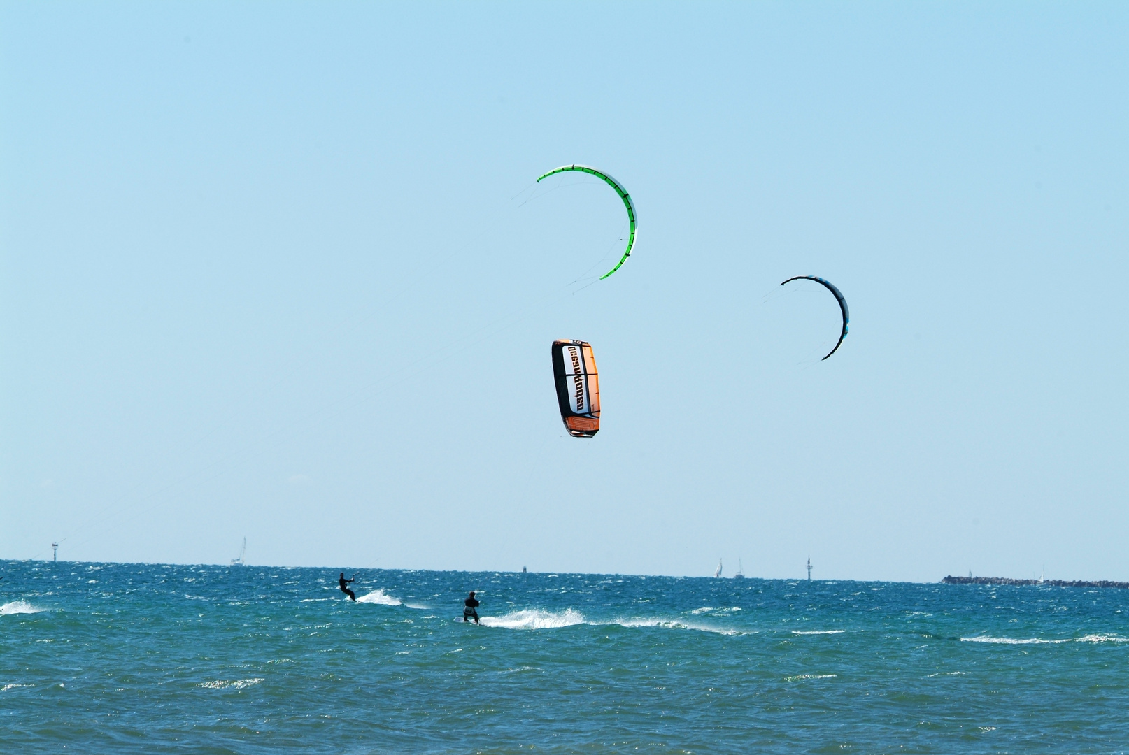 Kitesurfer am Westbeach