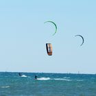 Kitesurfer am Westbeach