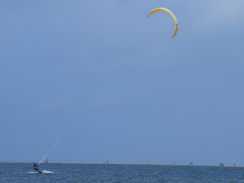 Kitesurfer auf Borkum