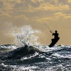 Kitesurfer auf dem Darß