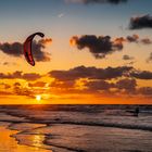 Kitesurfer auf der Nordsee