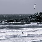 Kitesurfer bei Newquay