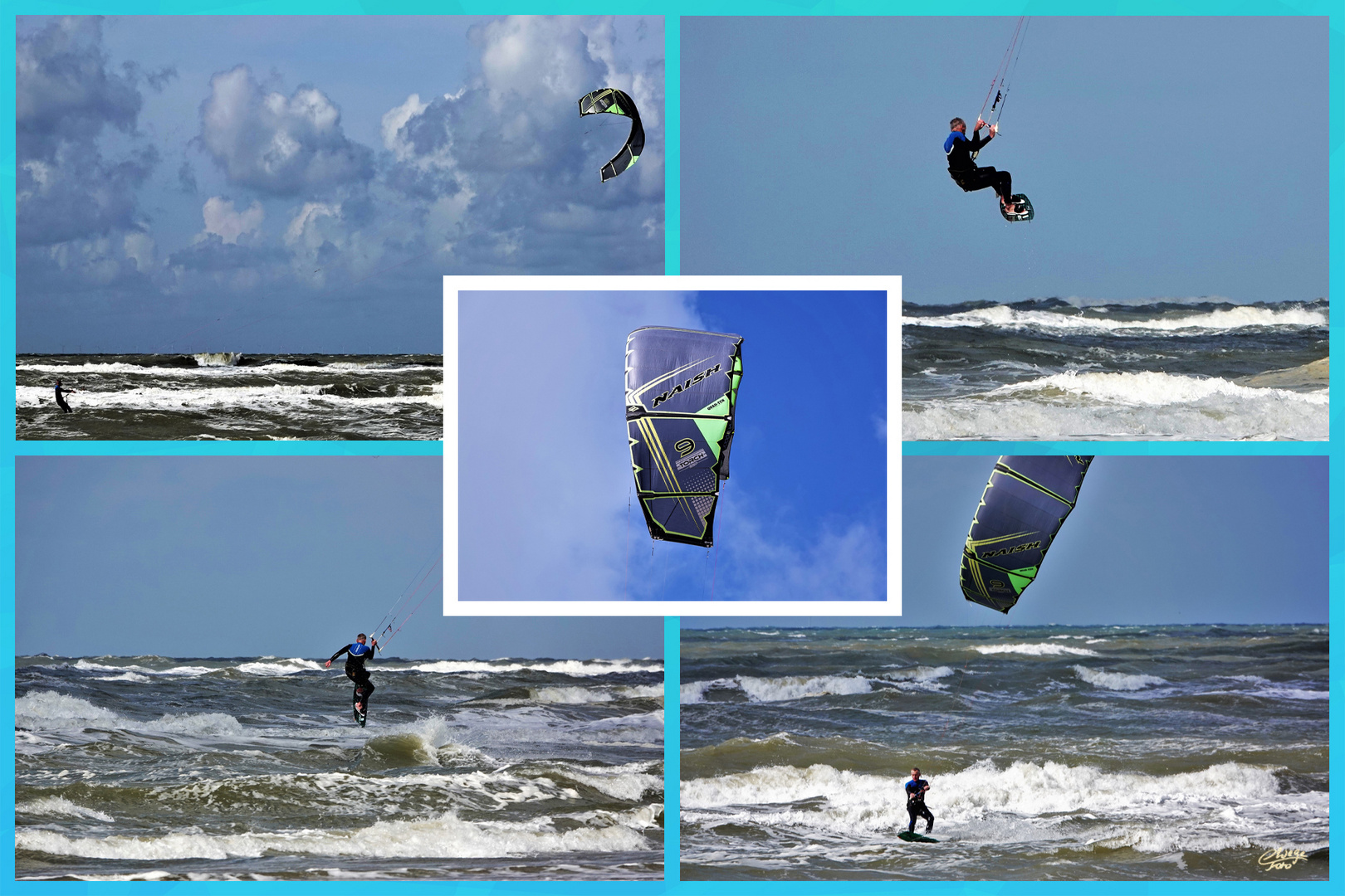 Kitesurfer-Collage