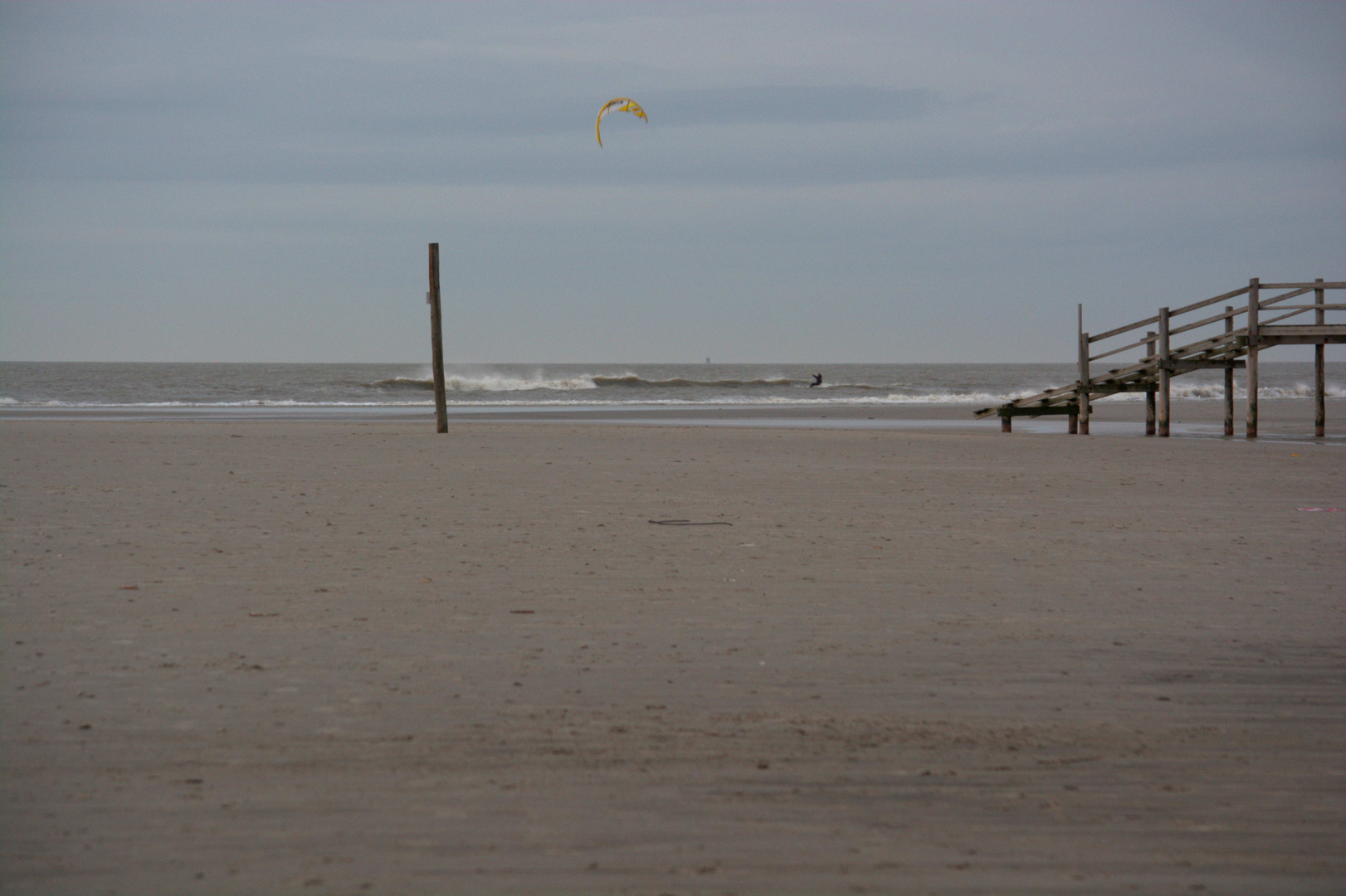 KiteSurfer im Januar...