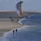 Kitesurfer in der Kurve