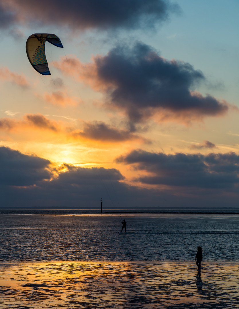 Kitesurfer in Norddeich