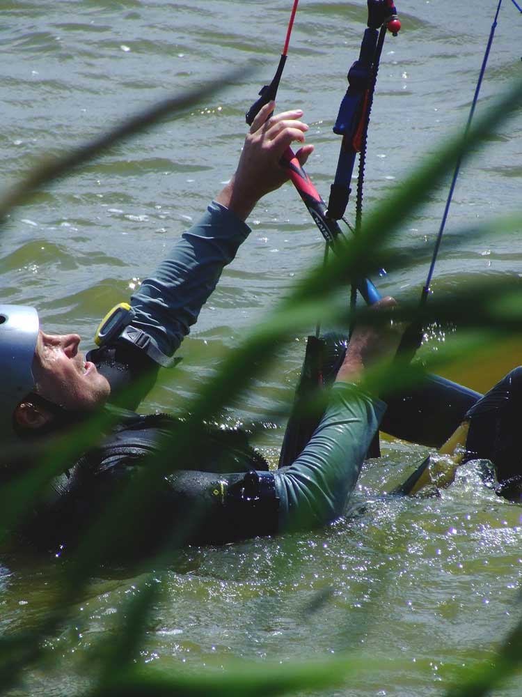 Kitesurfer in Startposition_2