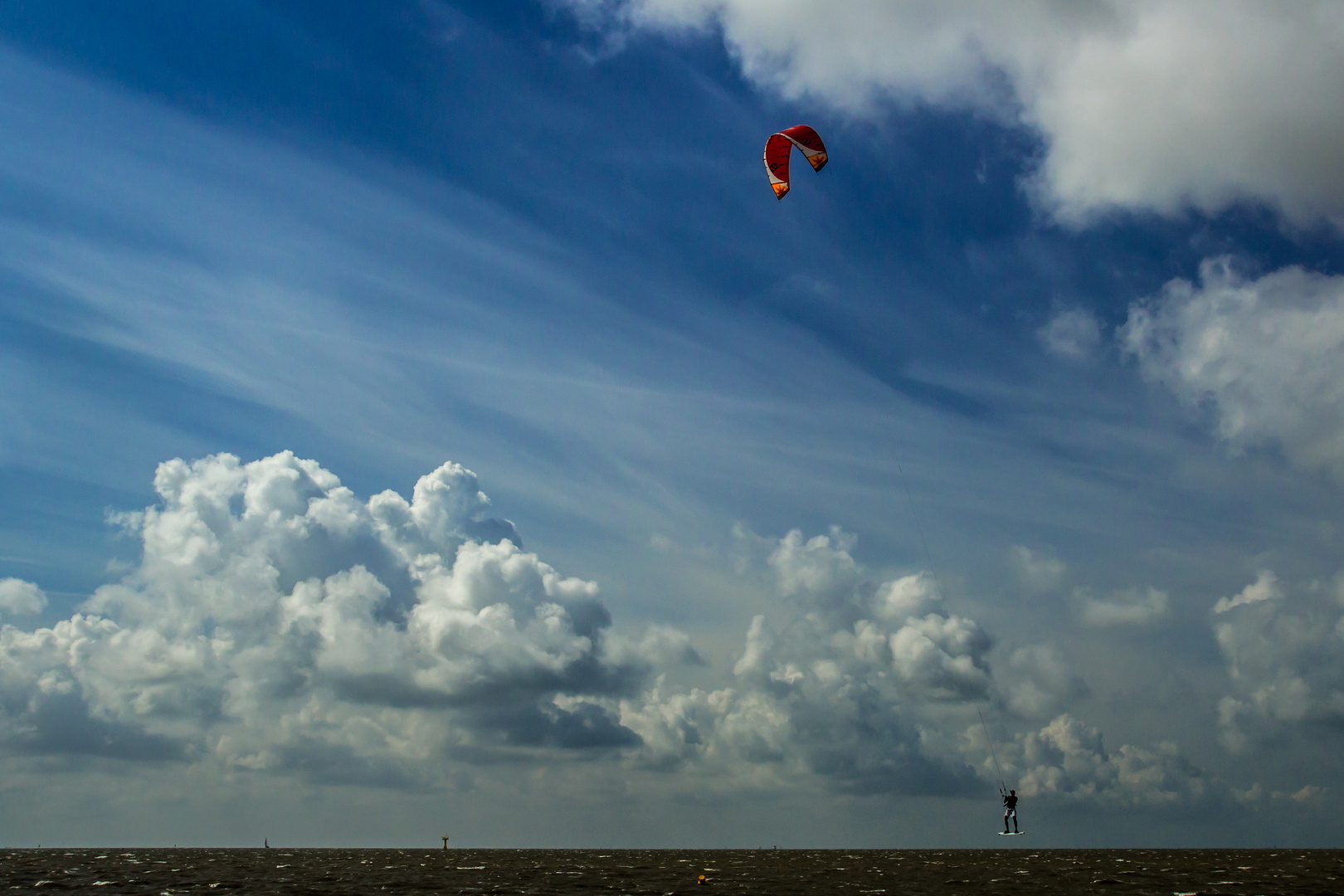 Kitesurfer vor Ameland