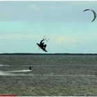 Kitesurfer vor Ummanz