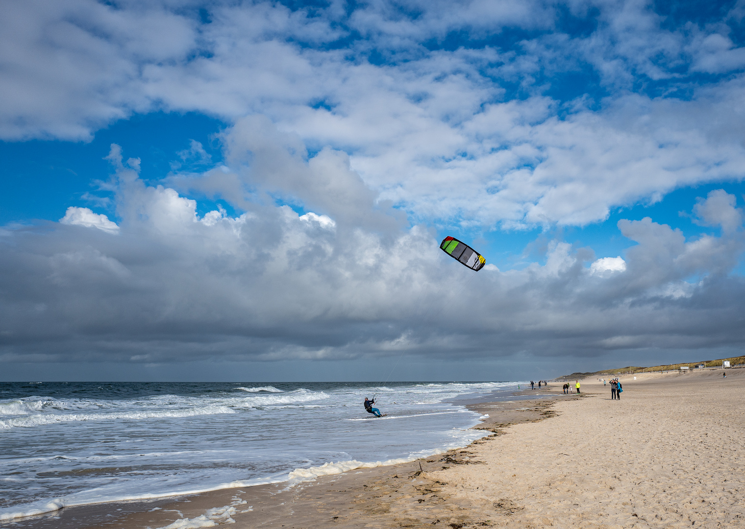 Kitesurfer vor Westerland