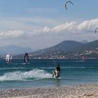 Kitesurfing mit Huckepack