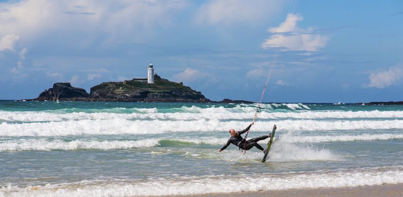 [ Kitesurfing@Godrevy Island ]