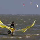 Kitewalking an der Nordsee