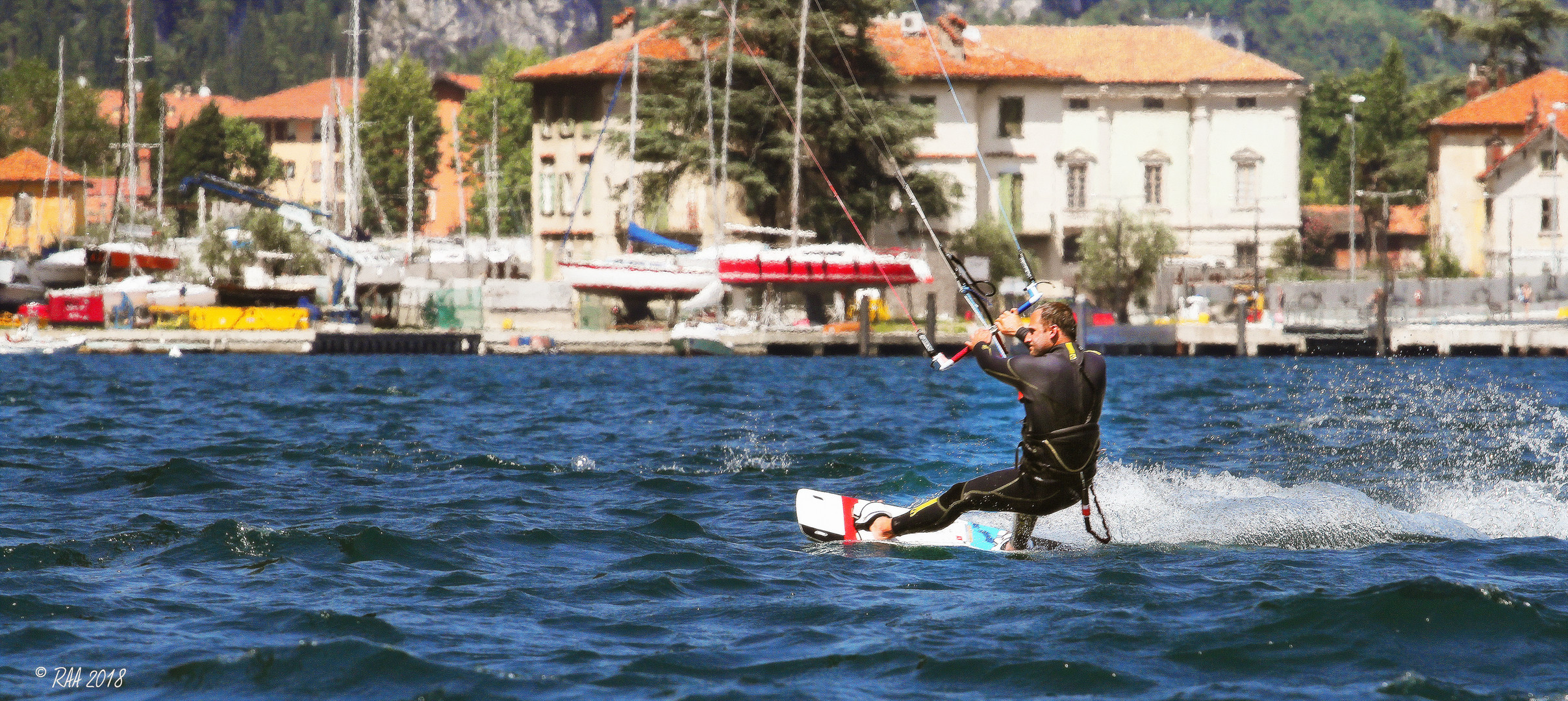 Kiting am Gardasee