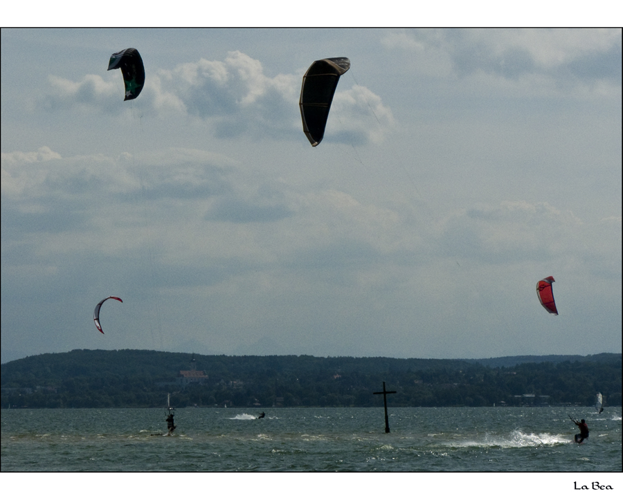 Kiting am Herrschinger Kreuz