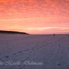 Kitschige Abendstimmung am Spiekerooger Strand