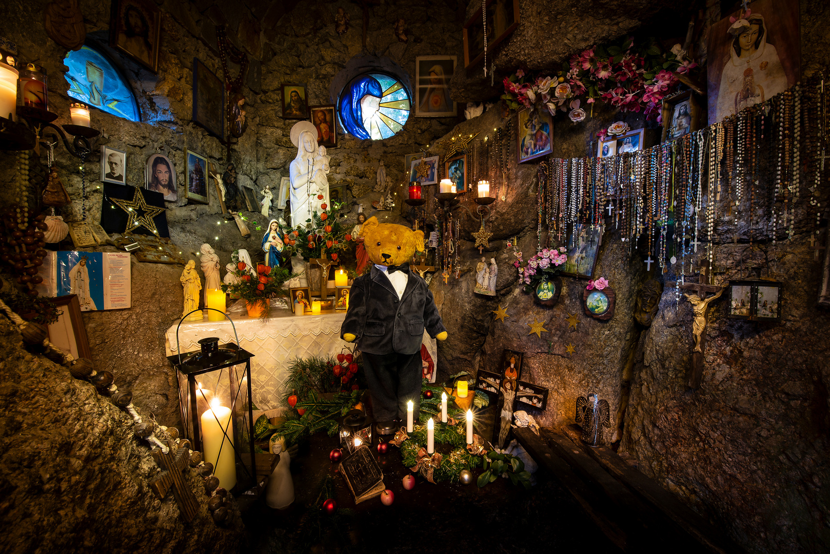 Kitschweihnachten in der Steinkapelle