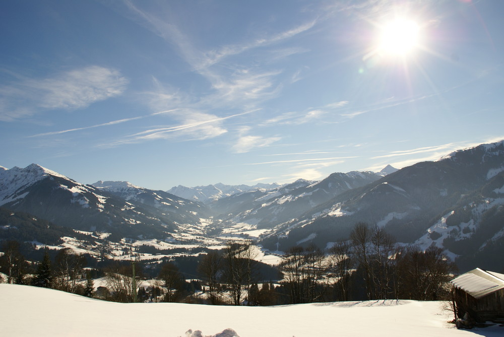 Kitzbühler Alpen Sonnenlichteinstrahlung