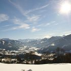 Kitzbühler Alpen Sonnenlichteinstrahlung