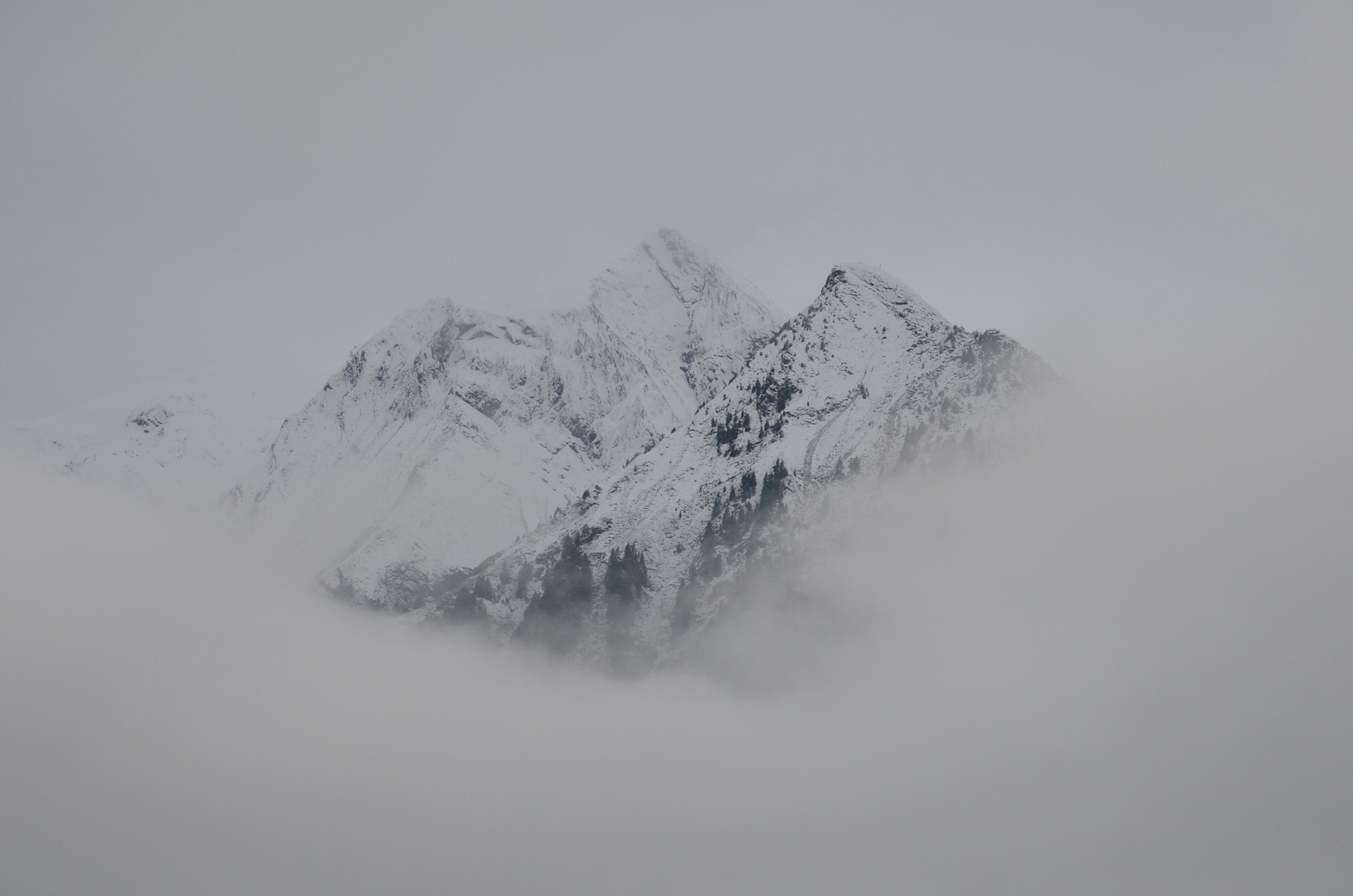 Kitzsteinhorn im Nebel