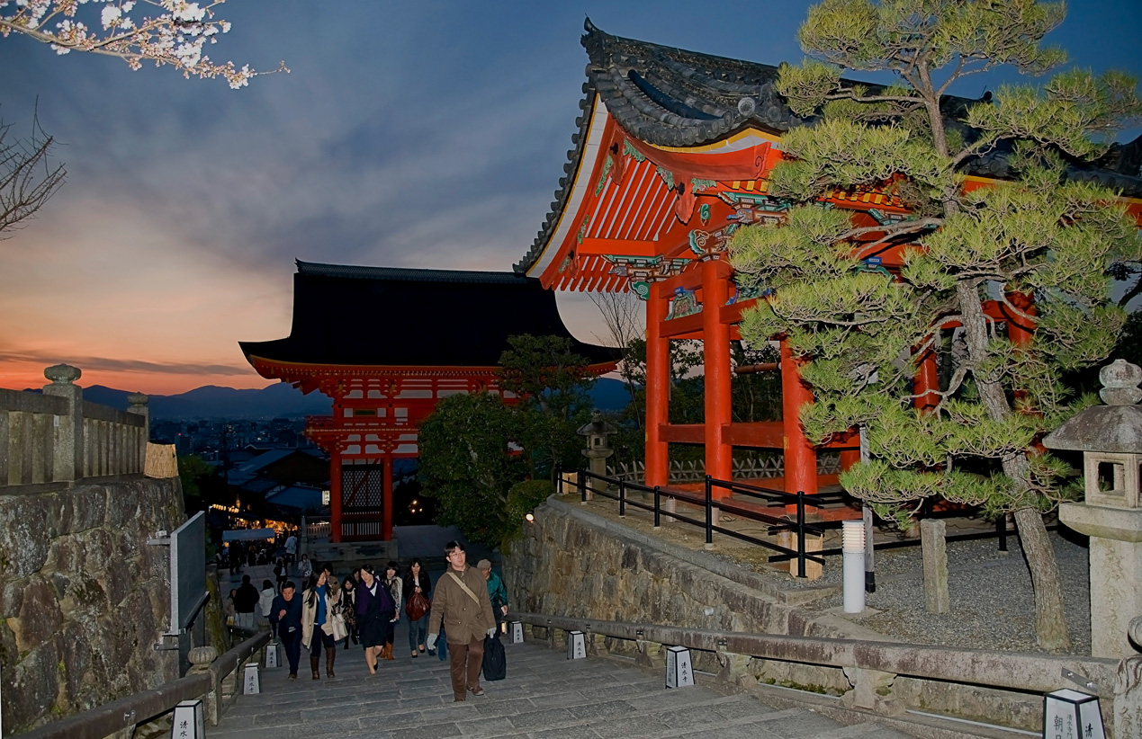 Kiyomizu-dera Temple by night