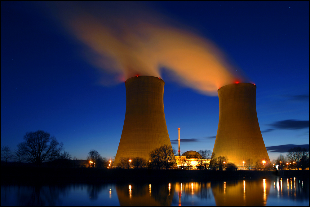 ++ kkw grohnde ++ Foto & Bild industrie und technik, industrie nachts