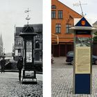 Klaipeda: Informationstafel einst und heute