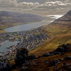 Klaksvik vom Hausberg Klakkur