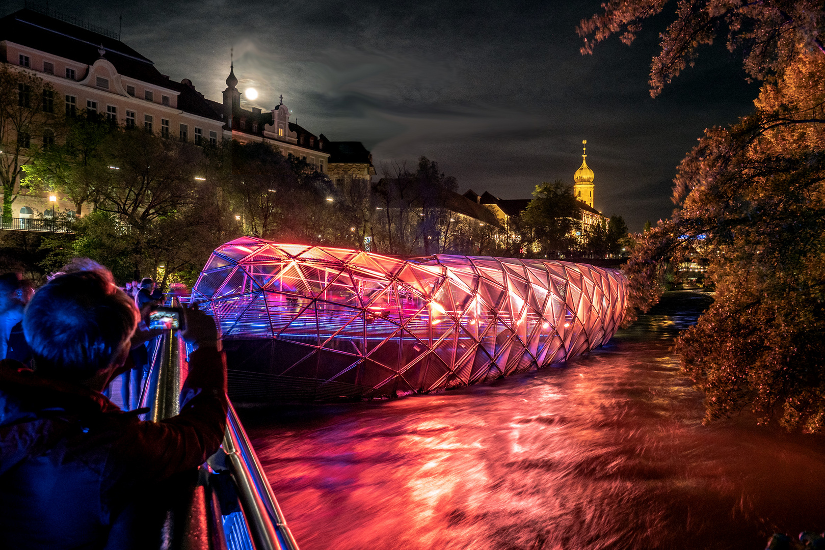 Klanglicht Murinsel Graz