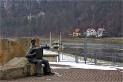 Klangterrasse bei Rathen am Elbufer