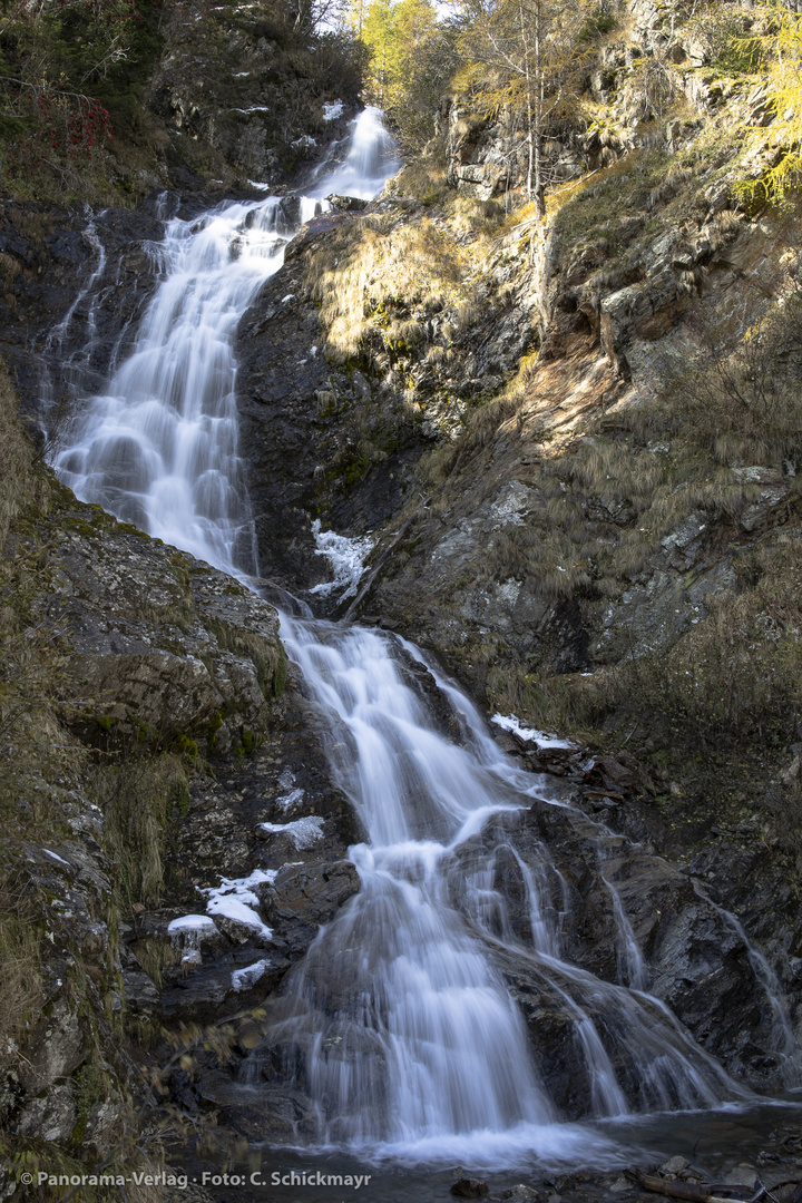 Klapfbachwasserfall Unterstalleralm Villgratental Osttirol