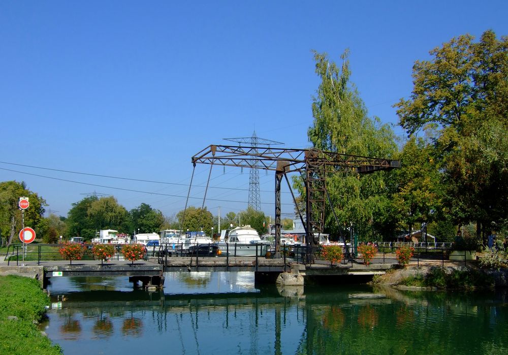 Klappbrücke Hafen Kembs